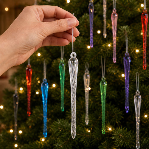 Christmas colored ice bar pendant imitating ice cream cones