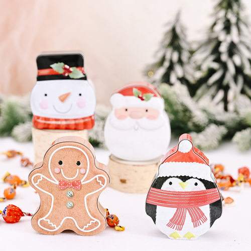 New Christmas decoration cartoon tin box gift
