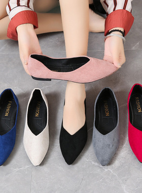 women flat shoes big size 43 shoes欧美大码女单鞋平底鞋懒人鞋