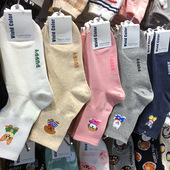新款 2025韩国春季 袜子清新少女风卡通棉袜萌宠狗狗中筒袜 现货