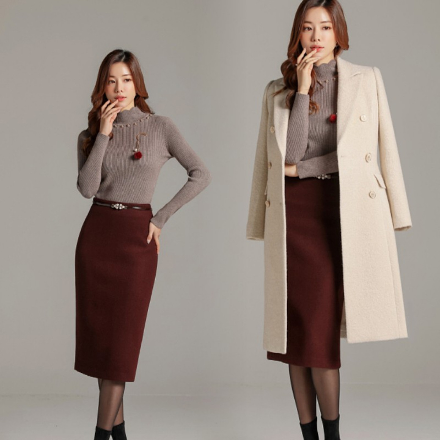 2025半身裙女春夏新款半裙中长款一步裙显瘦长裙高腰包臀裙职业裙