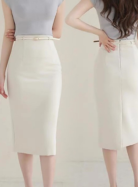 半身裙女春夏裙子优雅高腰一步裙中长款包臀裙高端职业裙半裙