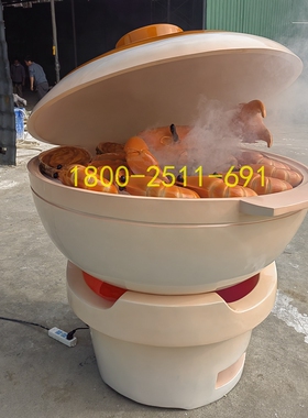 主题餐厅玻璃钢砂锅雕塑大型仿真锅造型门店引流景观落地装饰模型