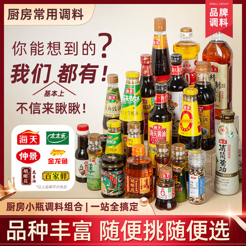 海天小瓶调料组合宿舍用