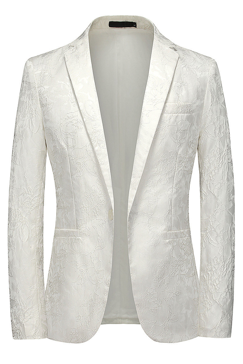 男士休闲职业西装修身新郎白色结婚礼服电商基地A056-9920P95,男装西服套装,电商A056
