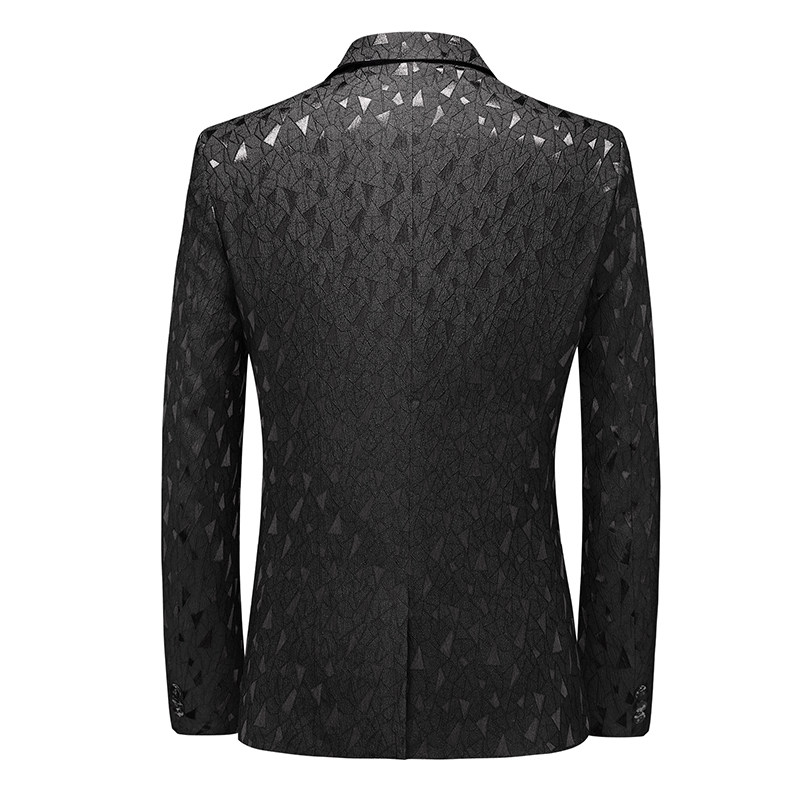 男士时尚休闲花西装外套修身青年大码白色小西服上衣潮9960P95,男装西服套装,电商A056