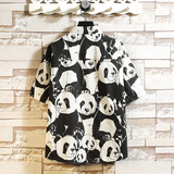 夏季日系大版休闲短袖衬衫男外套宽松大码电商基地A056-C123P43，男装T恤，电商A056