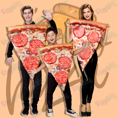 六一成人儿童节恶搞笑可爱cos意大利薄饼披萨美食物表演出服装