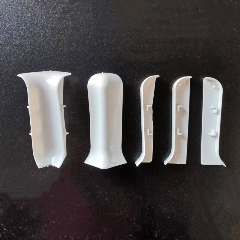 7.5厘米踢脚线pvc塑料配件拐角转角阴角阳角堵头接口地脚线踢角线