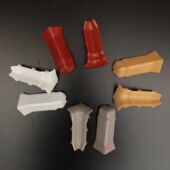 7厘米踢脚线pvc塑料配件拐角转角阴角阳角堵头接口看贴角线地脚线