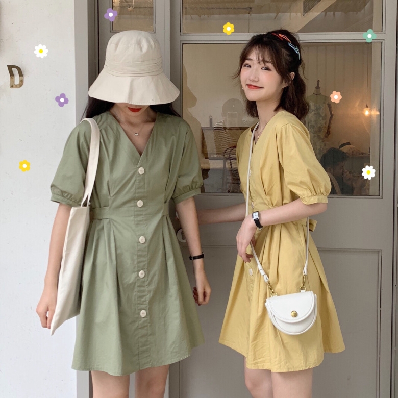 不包邮闺蜜装夏装姐妹装学生约会心机夏天小仙气学生森系网红裙子女抖音