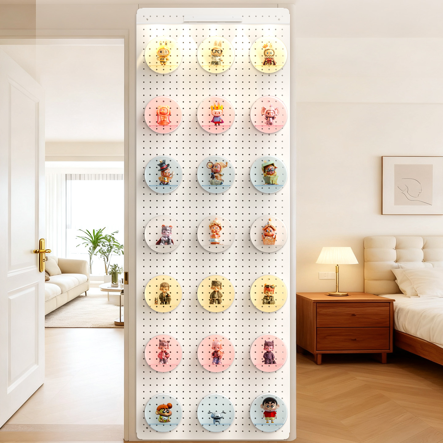 给娃一个家！盲盒收纳展示洞洞板