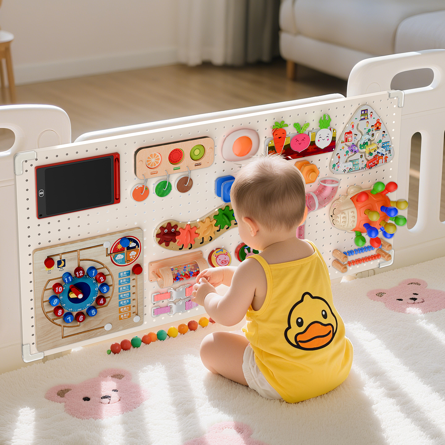 洞洞板忙碌板可DIY蒙氏早教玩具