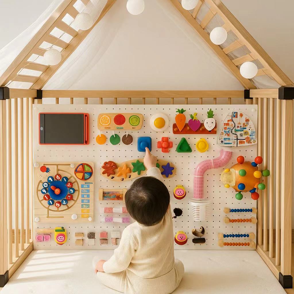 洞洞板忙碌板可DIY蒙氏早教玩具