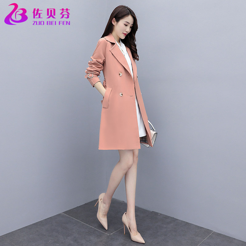 风衣女中长款小个子秋装2020年新款气质品牌高端大气垂感大衣外套