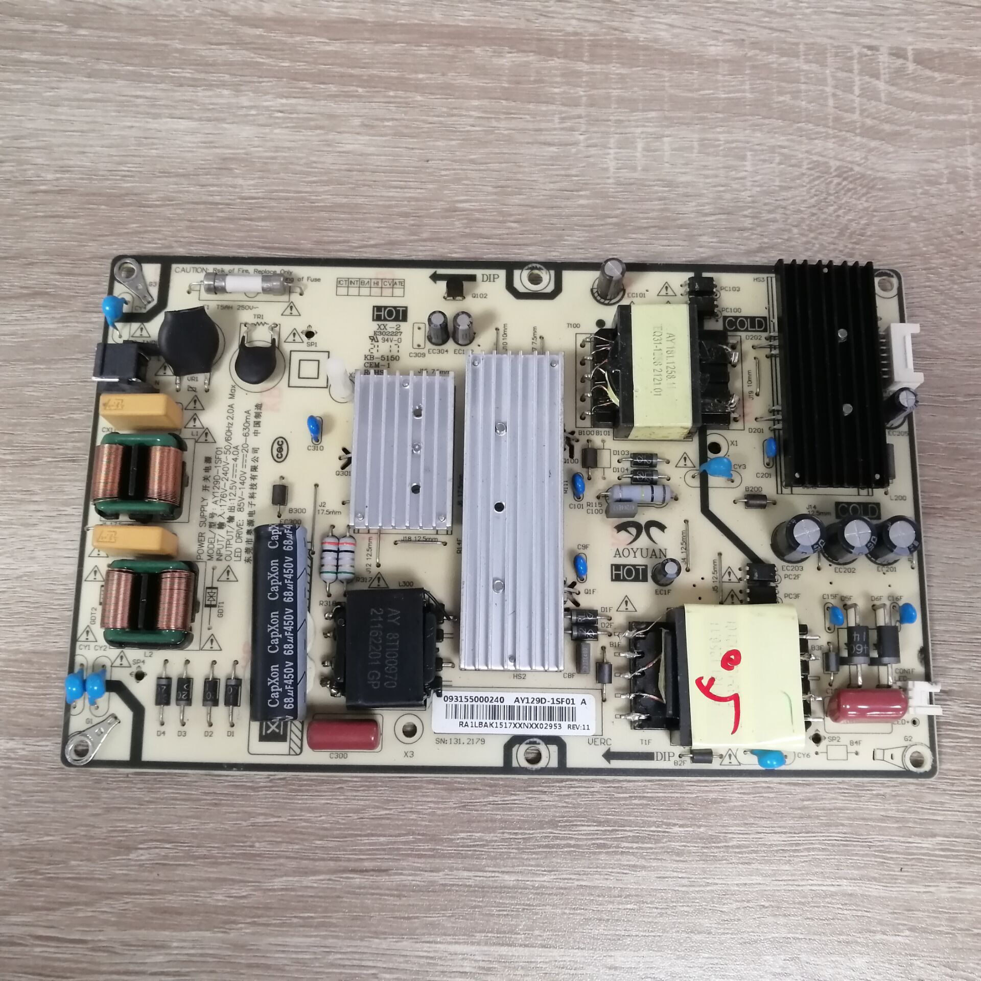 小米红米L55R6-AL55M7-E电源板