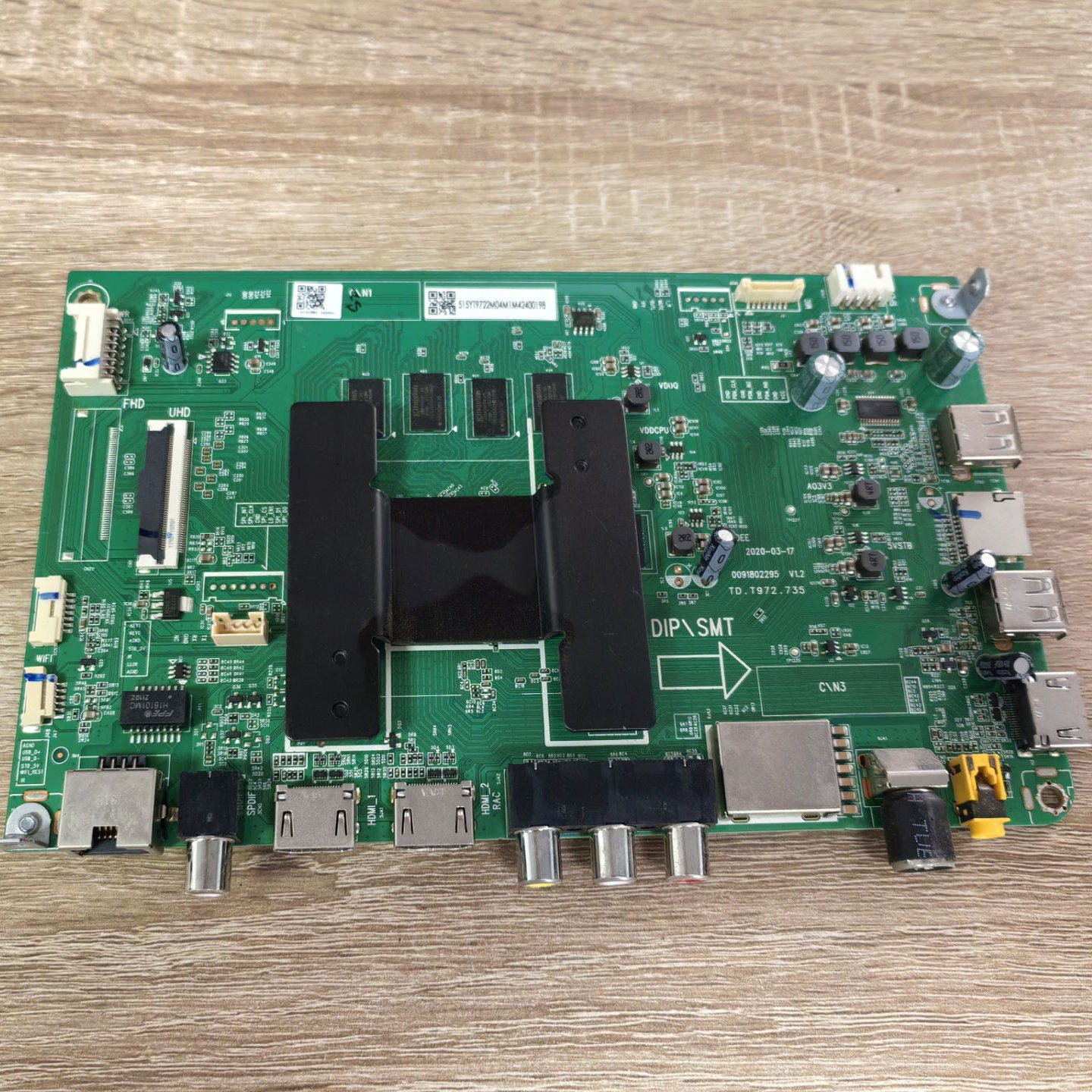 海尔LU50C71液晶电视主板0091802