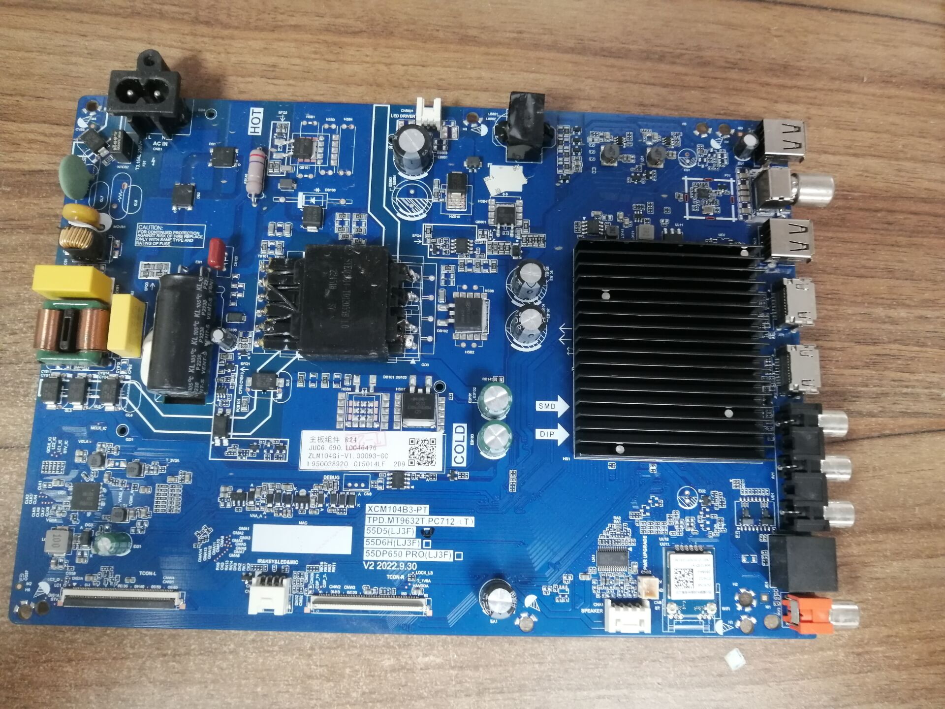 长虹55D5主板TPD.MT9632T.PC7