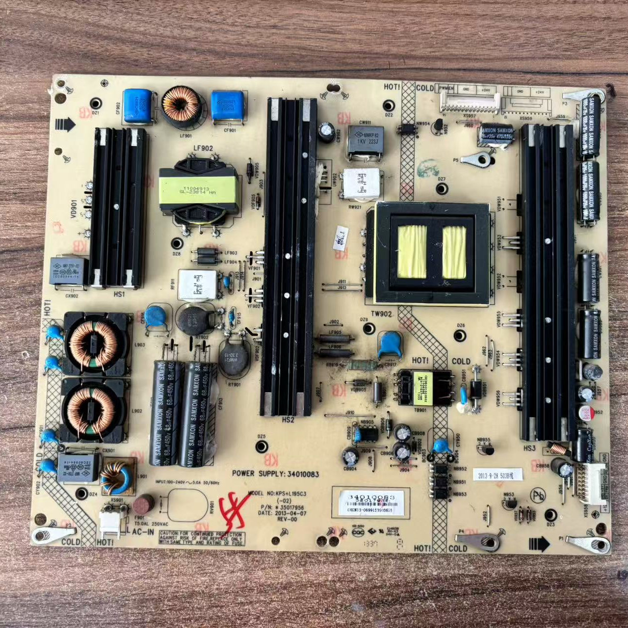 康佳LED55X9500UF 55/58X9600UE 55K60U电源板34010083 35017956