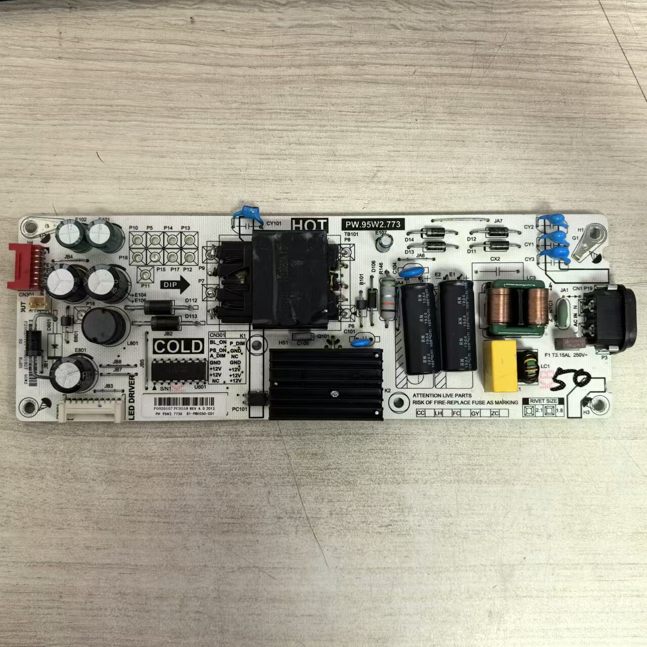 原装 现货 TCL 50A730U电视电源板 PW.95W2.773 81-PBE050-C01 辉 - 实物图