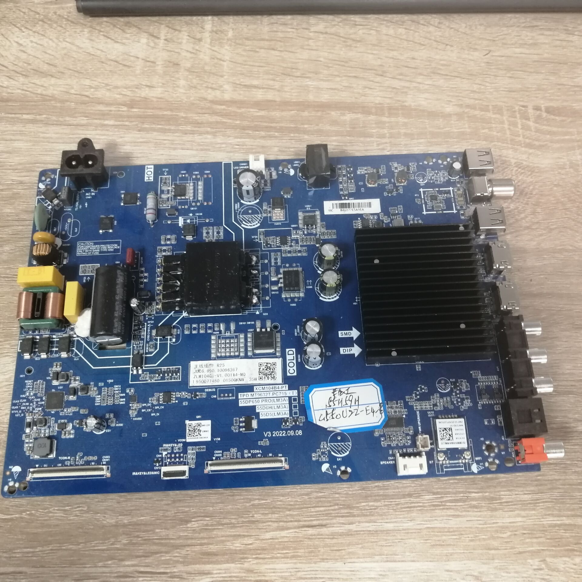 长虹55D55主板TPD.MT9632