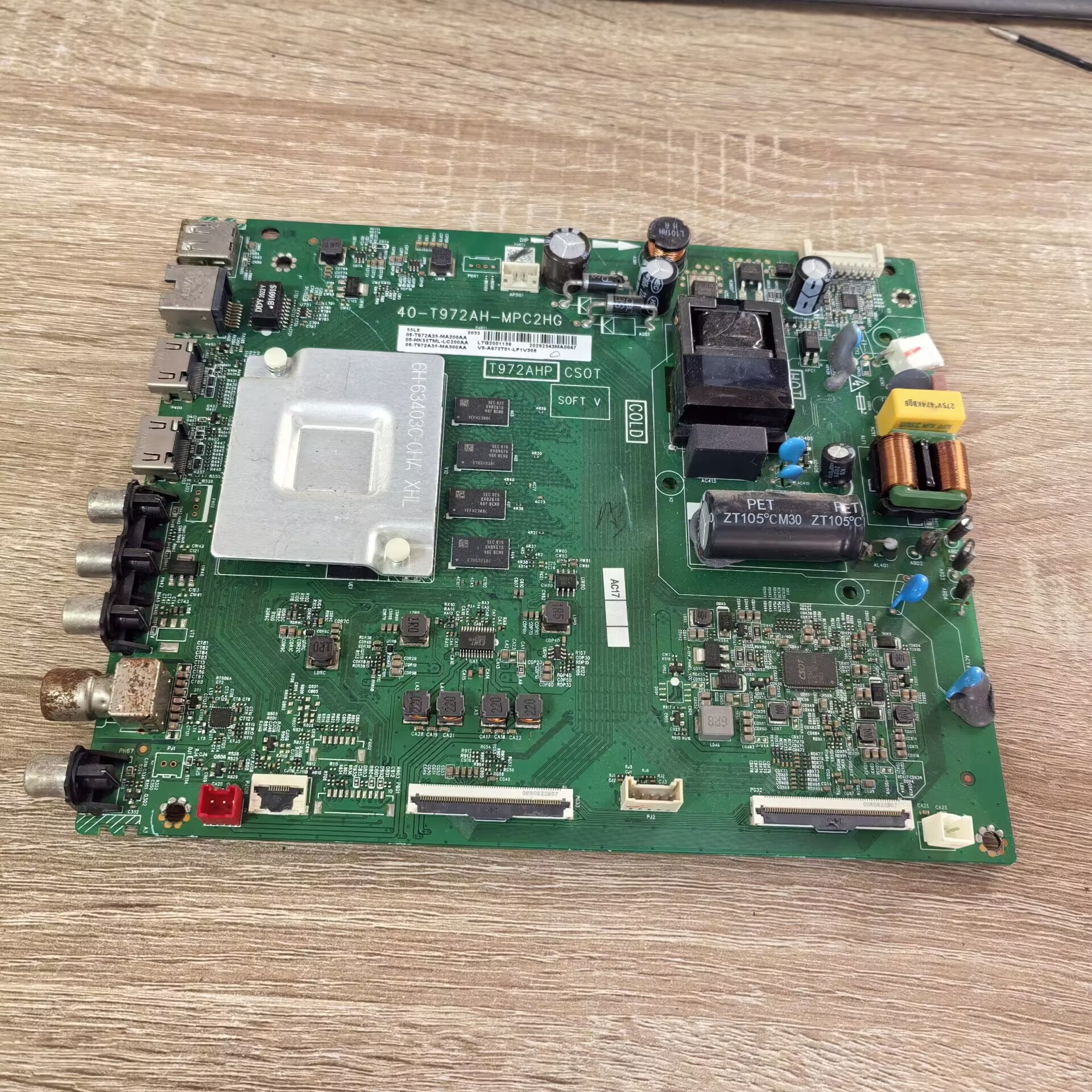 TCL55F8电视主板40-T972AH-