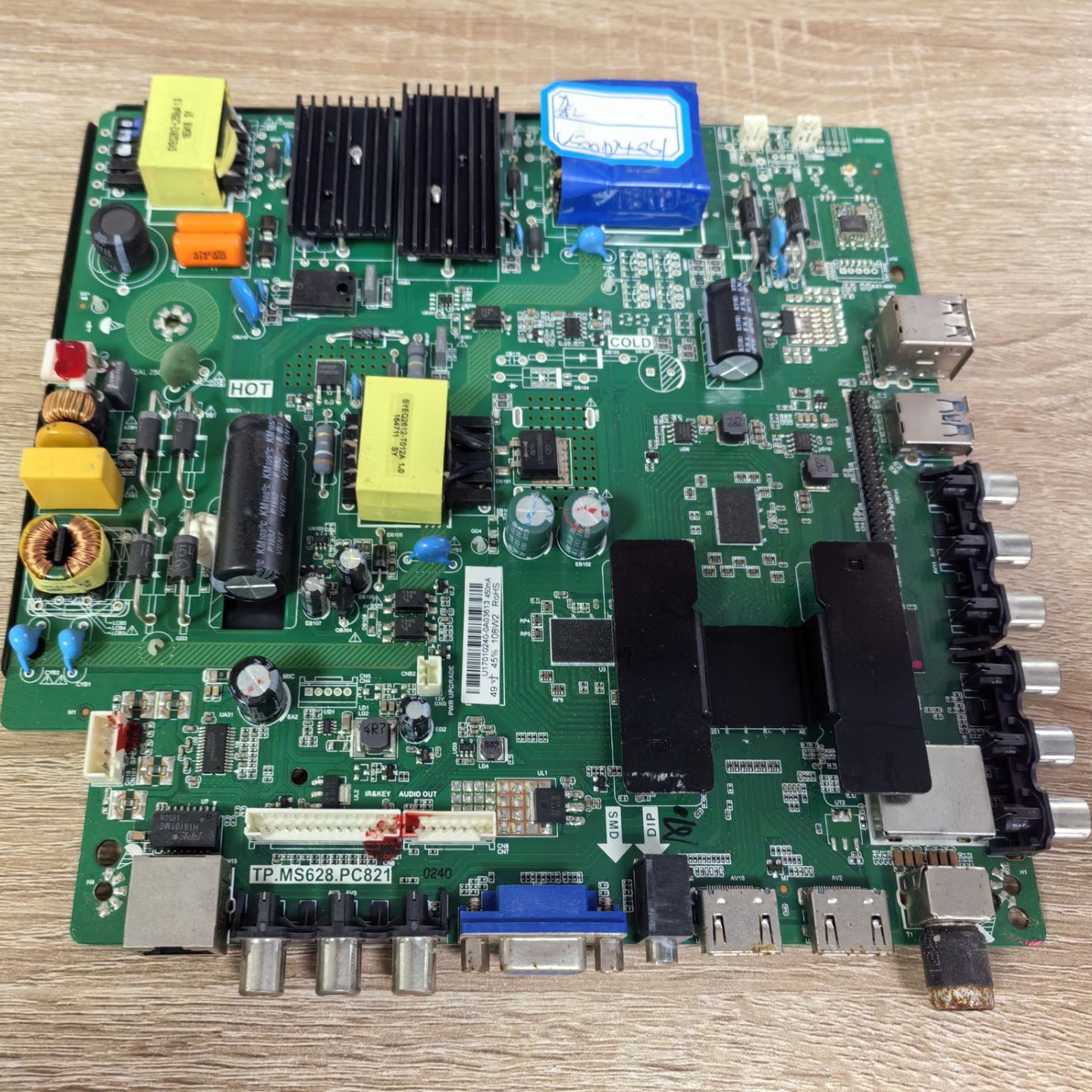 拆机50寸主板TP.MS628.PC821
