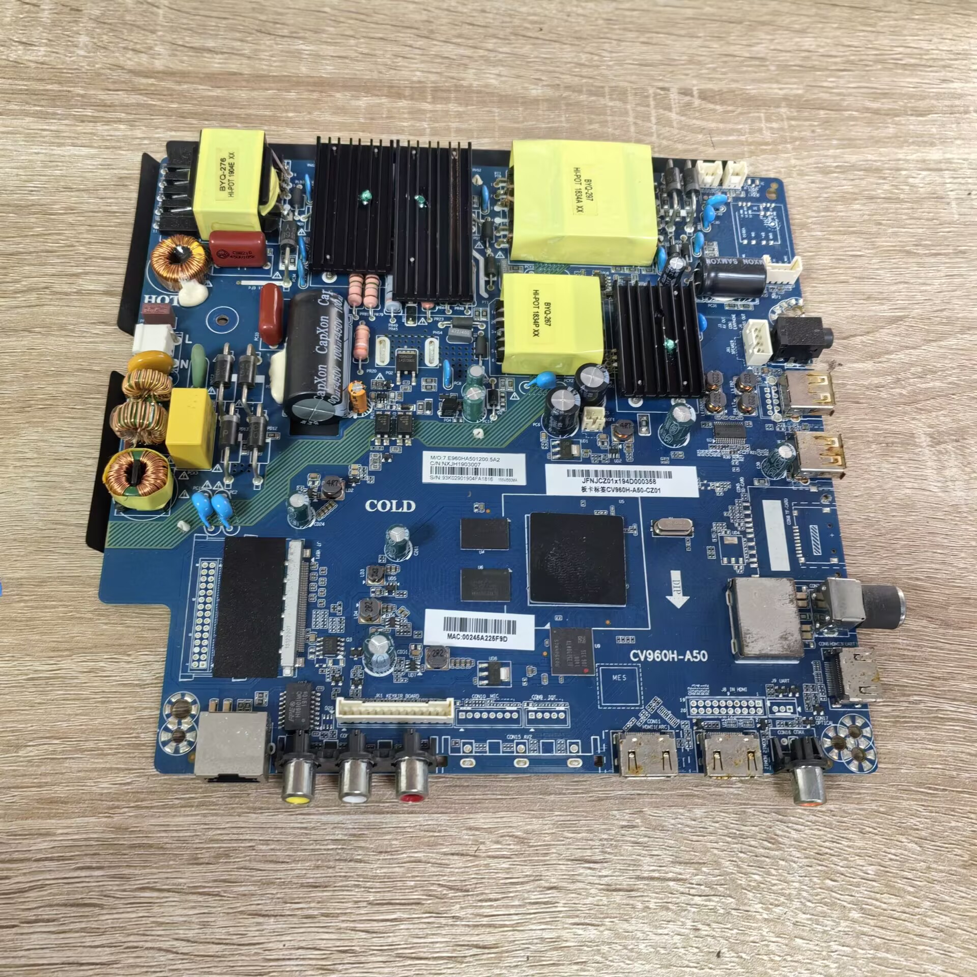 先锋LED-58B680主板CV960H-A50