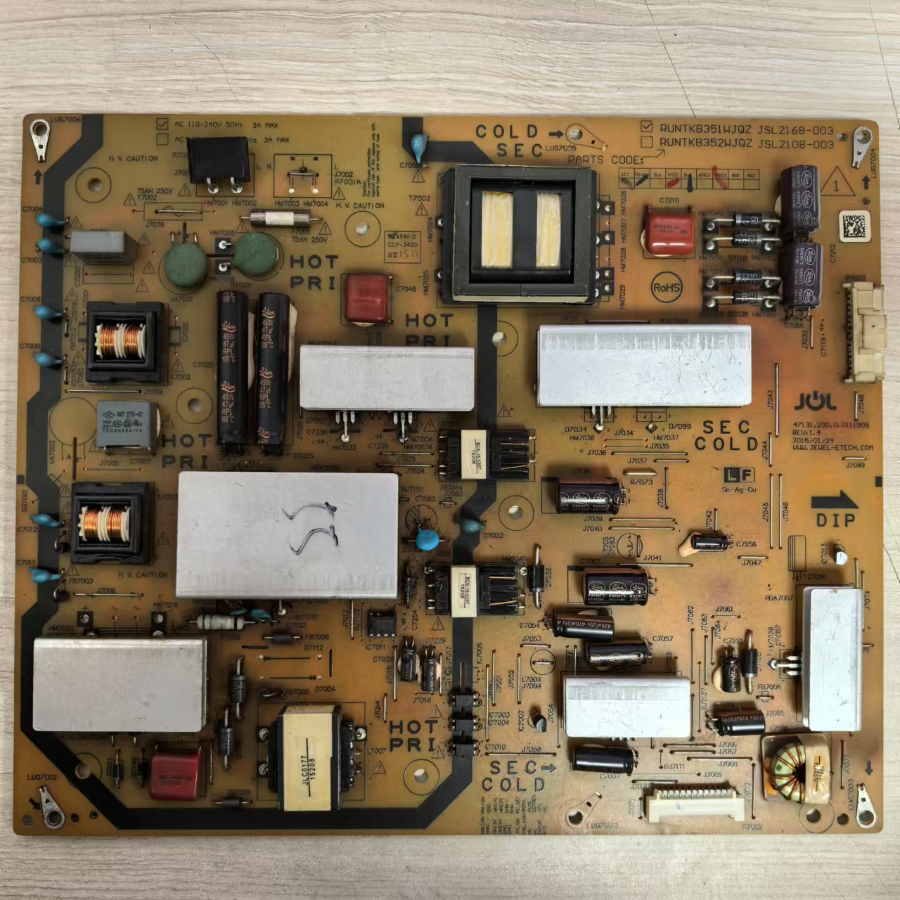 夏普LCD-55S3A电视电源板