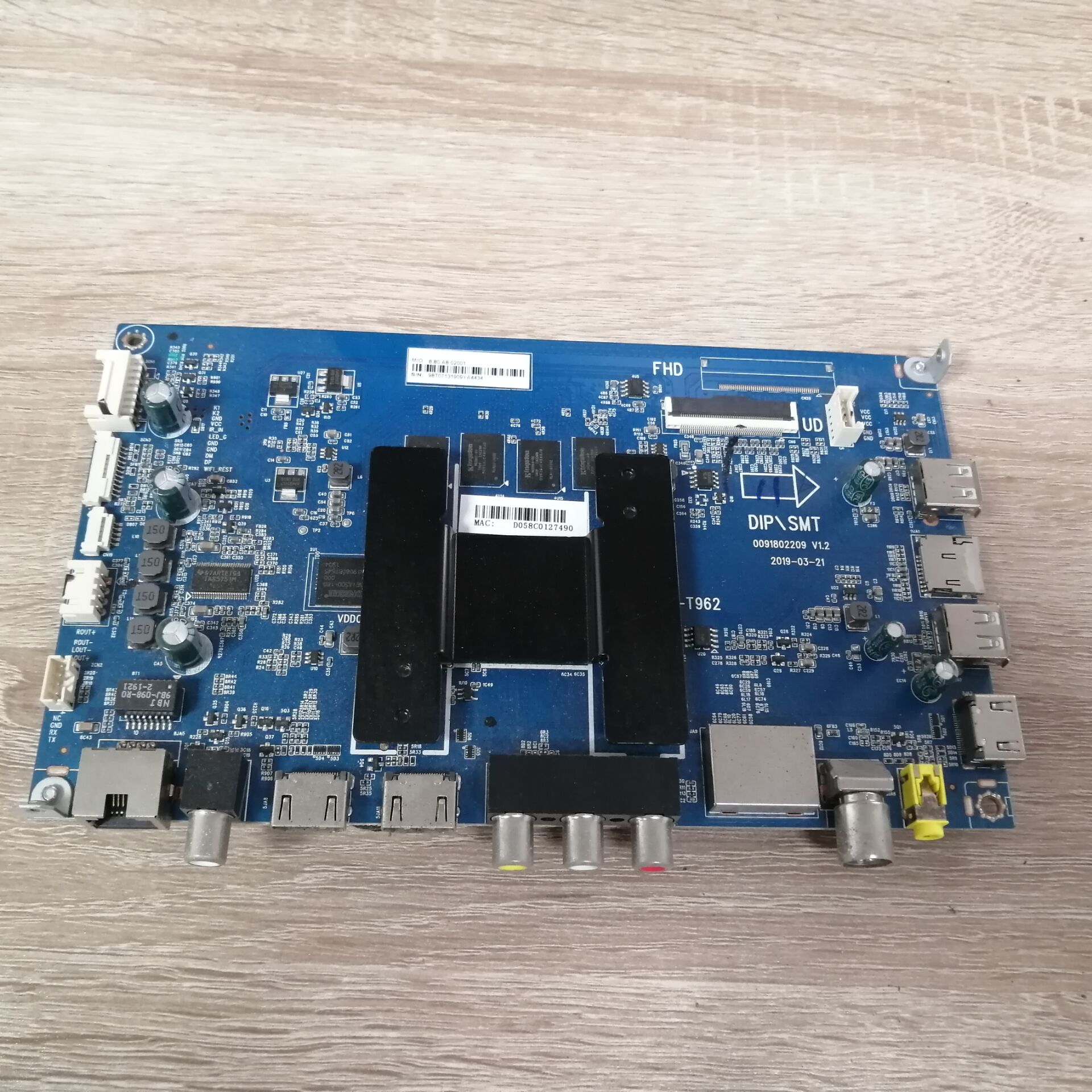 海尔LU55C51主板0091802