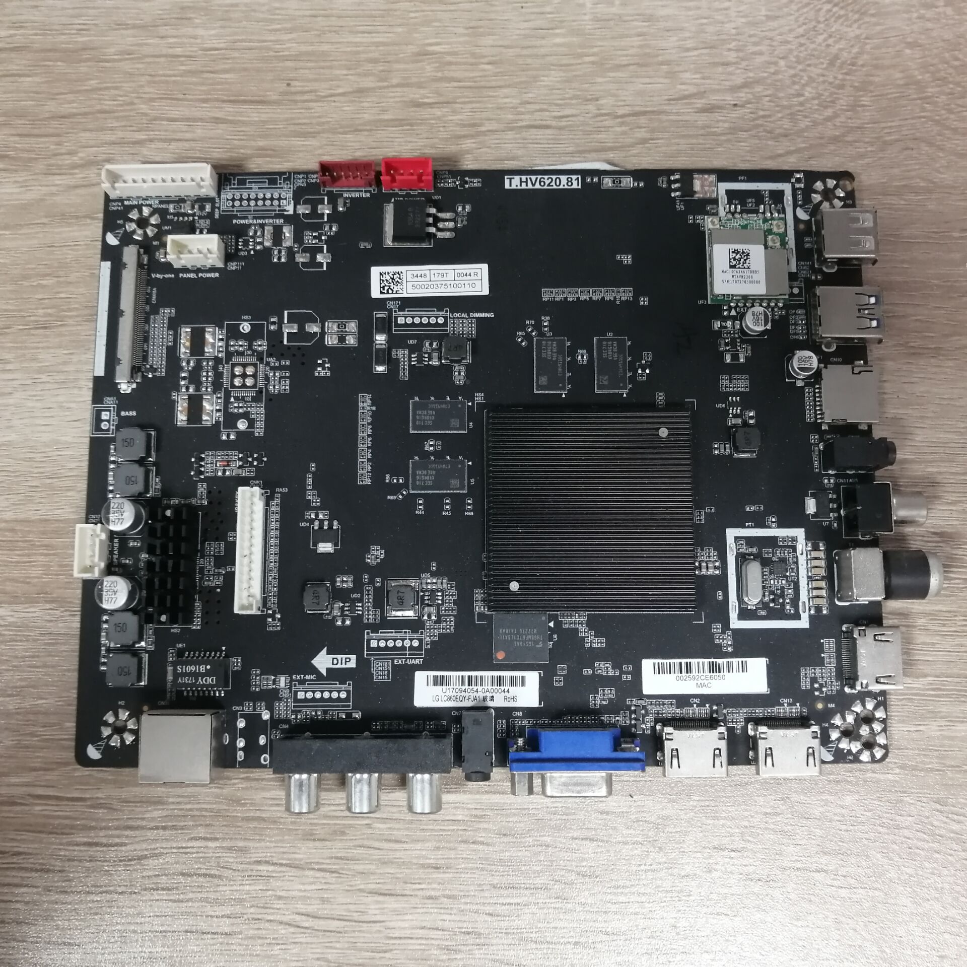 康佳85G9100主板TP.HV62