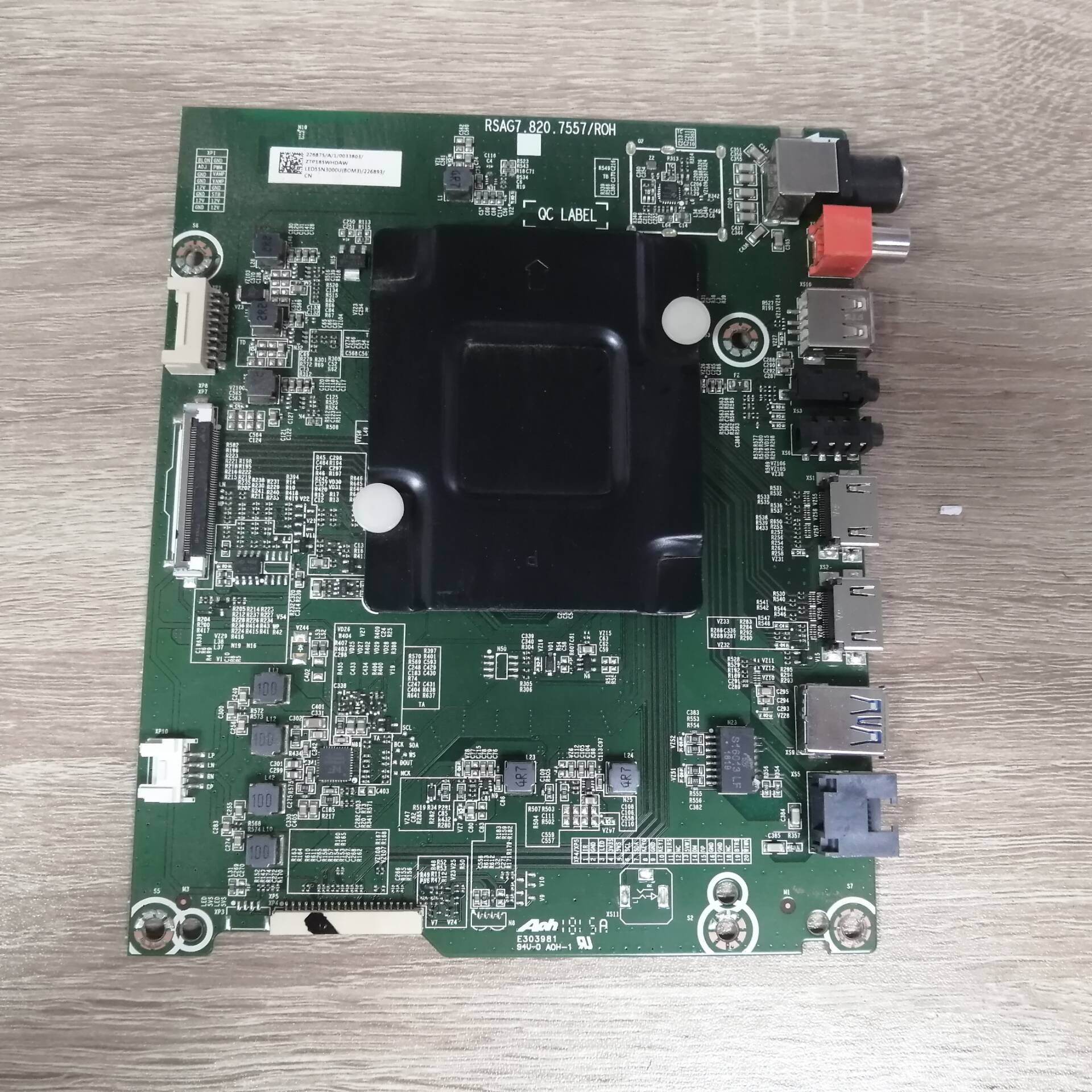 海信LED55N3000U BOM3主板 RSAG7.820.7557 配屏HD550K3U73测好发