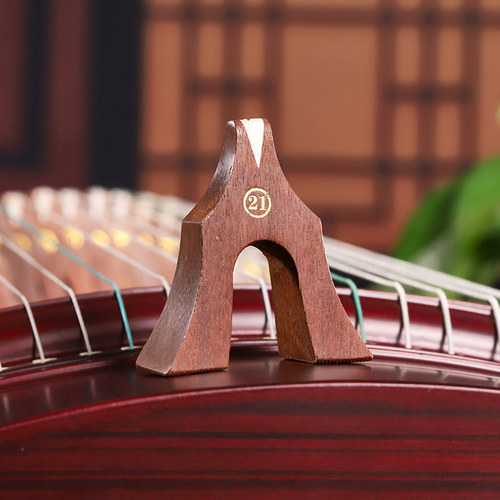 聚艺坊古筝琴码筝码红木烫金牛骨