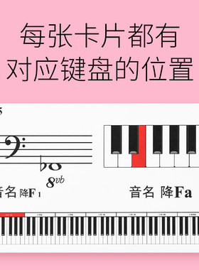 键钢琴卡片教具识谱神器测试推荐
