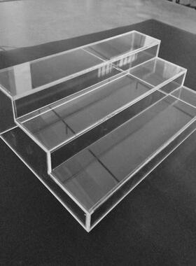 亚克力透明展示台 化装品盲盒首饰茶具马克杯咖啡杯水杯梯形架