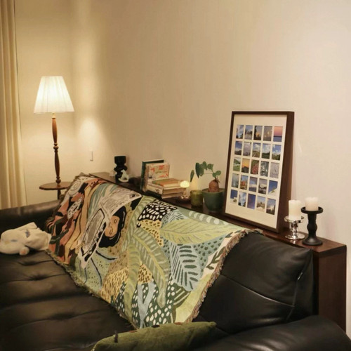 纯实木沙发后置物架超窄带插座孔长条柜桌电动沙发后头床尾书架子