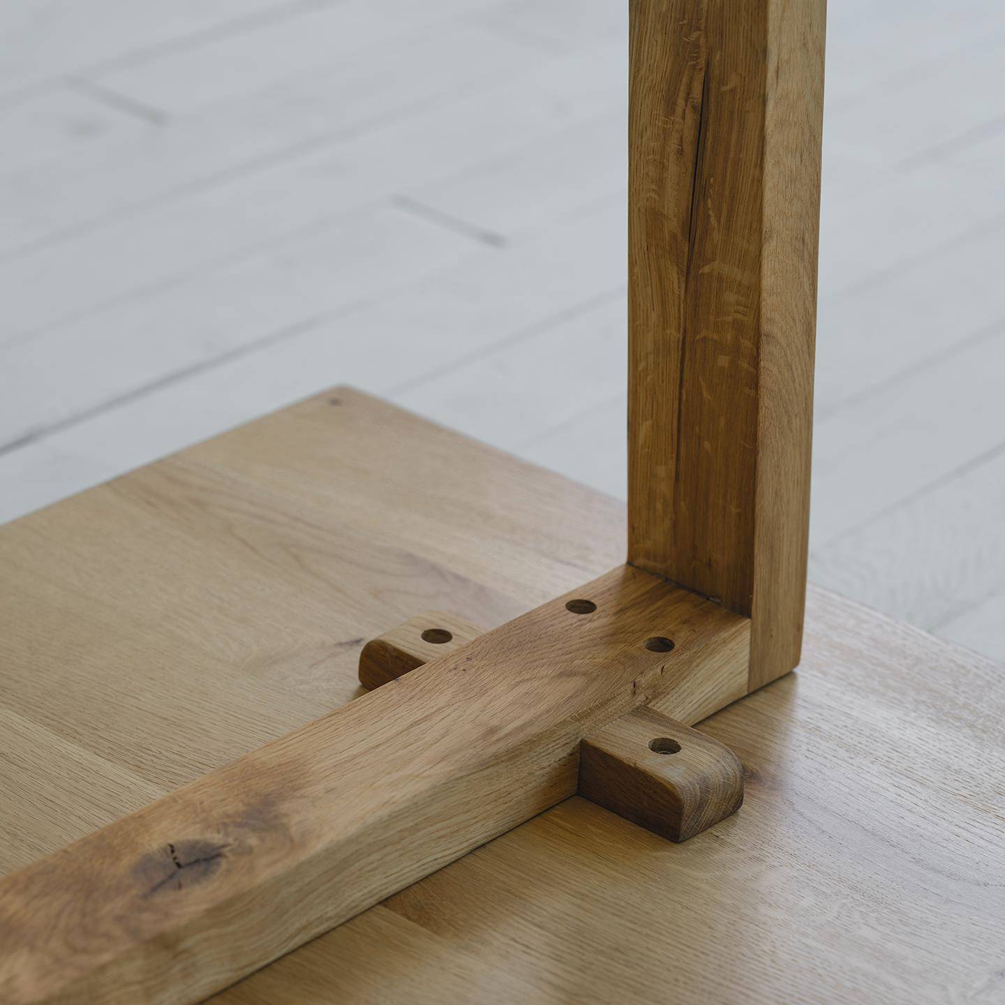 聚屋鸟 法国白橡木 长方形 实木餐桌 侘寂风 现代简约 大板桌