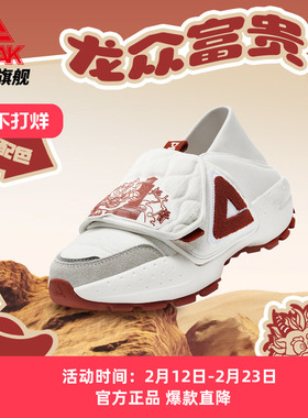 匹克态极龙众富贵本命年红色休闲鞋男面包鞋2026冬季百搭运动鞋子