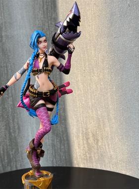 中手游英雄联盟暴走萝莉金克斯拉克丝桌面摆件3D笔潮流潮玩手办