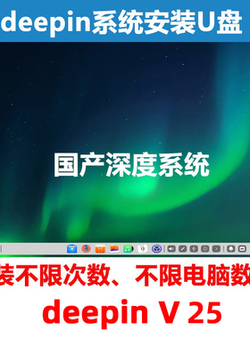 国产系统深度deepin安装U盘 linux启动盘 deepin深度系统安装U盘