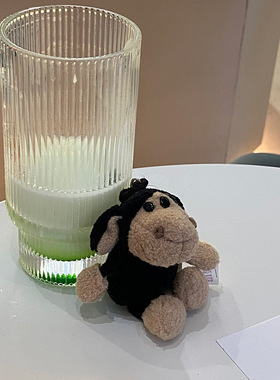 丸嘢丑萌羊有趣小黑羊毛绒玩偶包挂件有趣可爱情侣挂坠 insGJ024