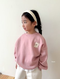 beni韩国童装2025冬新款dsaint儿童圆领T恤男女童长袖t百搭卡通t