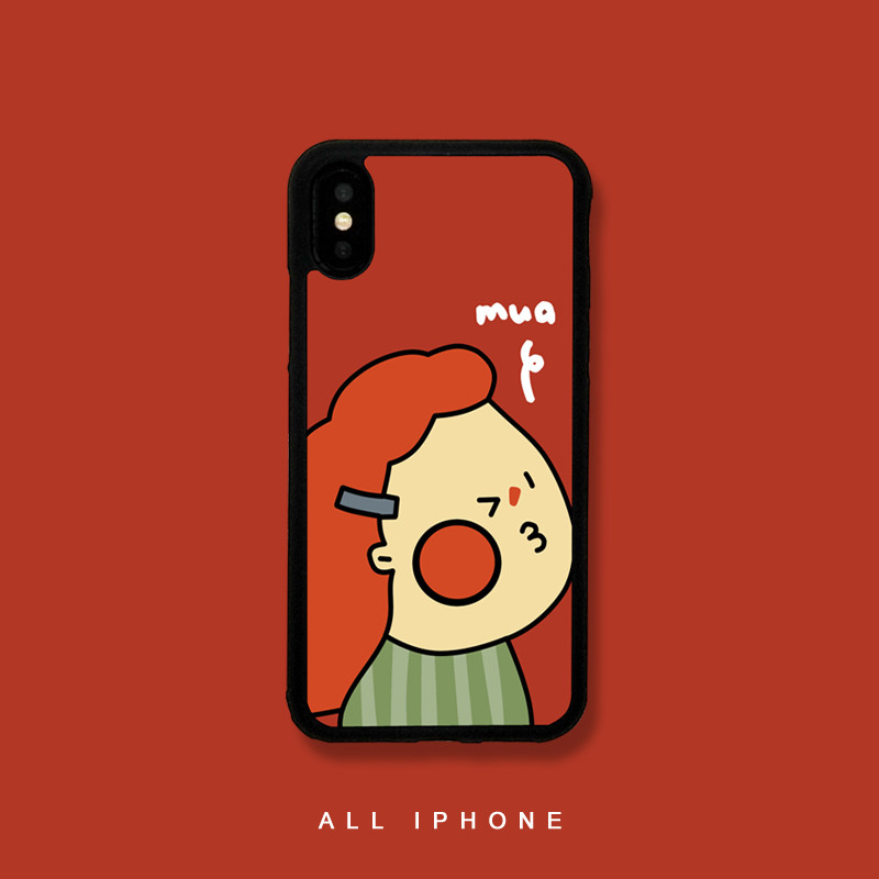 iphonex美术生的手机壳max苹果6splus潮情侣xr不熬夜的7p网红女孩(用1元券)