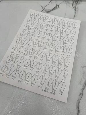 居延不吃香菜款玉兰缠花发簪纸模纸350gA4白卡纸手工DIY原创设计