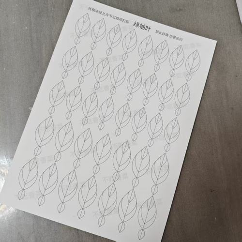 居延不吃香菜缠花发簪纸模纸