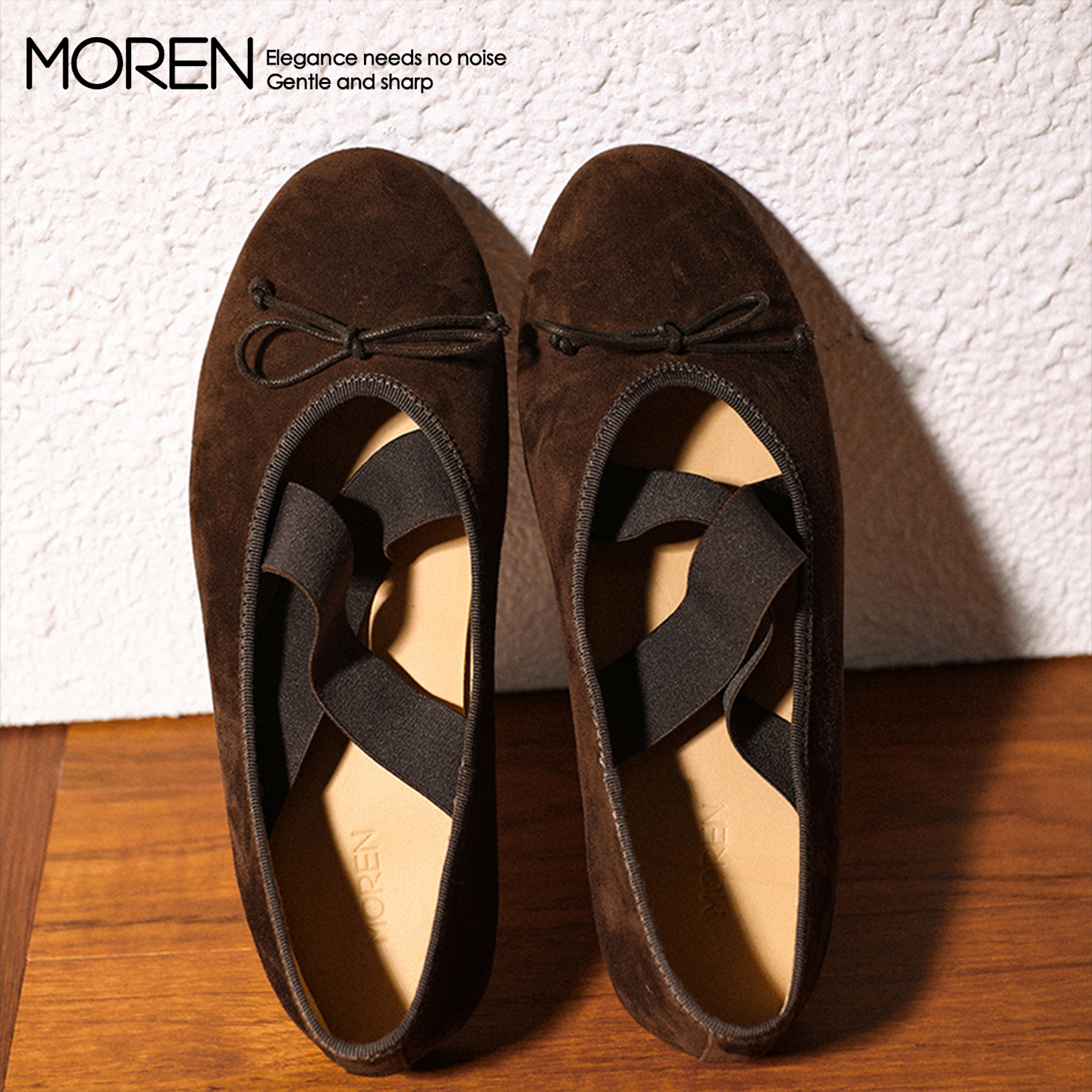 莫人MOREN 温柔锋芒系列芭蕾舞鞋单鞋都是自我表达交叉绑带复古