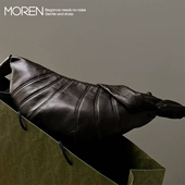 莫人新款 小羊皮中号可颂包深巧牛角包新增内袋小众高極女包慵懒风