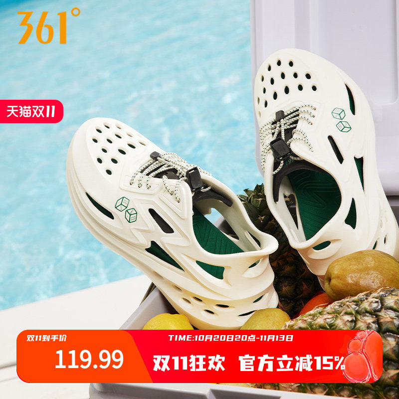 凉鞋沙滩鞋361BIG3洞洞鞋