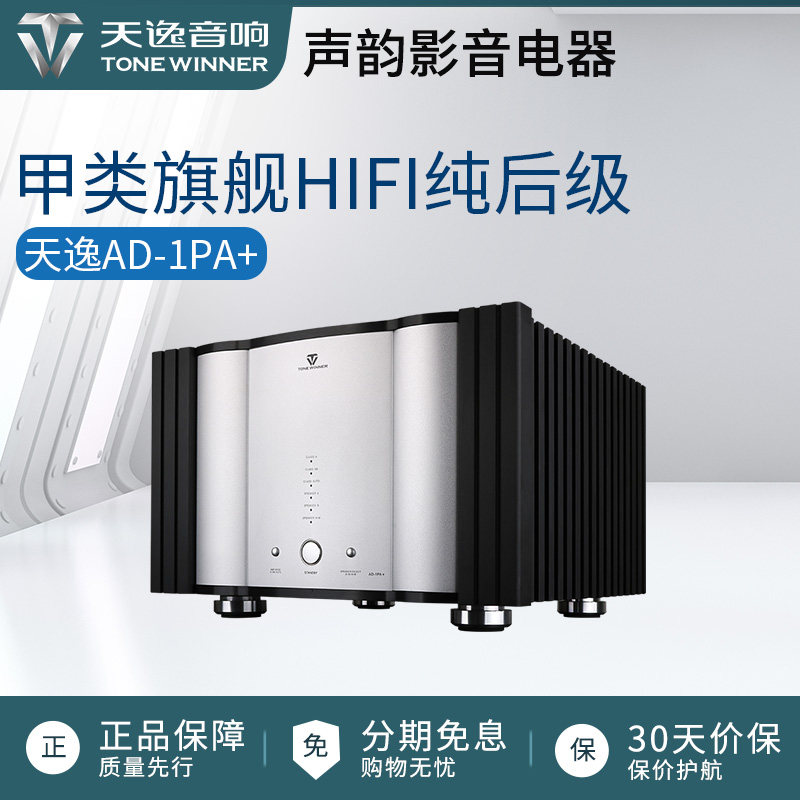 天逸AD-1PA+甲类旗舰专业发烧HIFI两声道纯后级功放正品保障