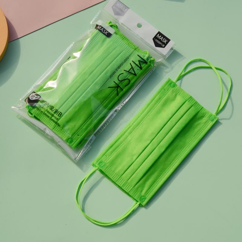 牛油果绿一次性防护口罩防晒防尘2层薄透气春夏3D高颜值小脸美颜,居家日用,口罩,淘宝优惠券,粉丝福利购,淘宝优惠卷